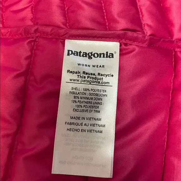 Patagonia Magenta Quilted Down Vest - Picture 8 of 9